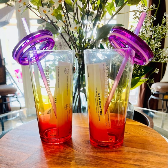 Starbucks Ombré Sunset Glass Reusable Tumbler - Picture 2 of 16